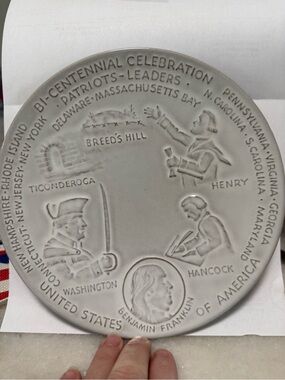 1973 Bicentennial Patriots Benjamin Franklin Plate
